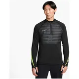 Nike Academy Winter Warrior Therma-FIT Global 1/2-Zip Fußball Trainings-Top Herren schwarz M