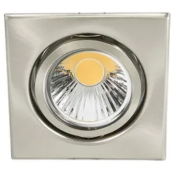 1St. Nobile D3830Q-NI-GEB Einbauleuchte nickel-gebürstet quadratisch schwenkbar ...