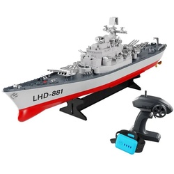 efaso RC-Boot LHD-881 RC Schiff – Ferngesteuertes Boot 1:390 – Remote Watch, Signal bei schwachem Akku grau