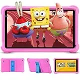 qunyiCO Kinder-Tablet 7 Zoll Android 10 Kinder 2 GB + 32 GB GMS zertifiziert, Tablets, Apps vorinstalliert, Kindersteuerung, Bluetooth, WLAN, Lern-Tablet mit Kinderschutz (Rosa)