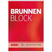 Brunnen 1052728 Briefblock / Schreibblock / Der Brunnen Block (A4, kariert
