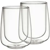 Villeroy & Boch Latte-Macchiato-Becher Set 2tlg. Artesano Hot&Cold Beverages Länge 9 x Breite Höhe 11,4 cm