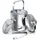 Arendo Eiseimer, Edelstahl, 1,3 l, doppelwandig, mit Deckel,