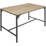 Tectake tectake® Esstisch Belfast Industrial Style, rechteckig, 120 x 75 x 75 cm