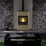 HS Flamingo Aquaflam 25 Automatic Wasserführender Kaminofen Creme