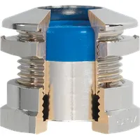 Kaiser 1040.25.96.30.150 Kabelverschraubung M25 Metall Blau