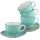 CreaTable Tasse Vintage Nature 0,18 l Aqua 8 St.