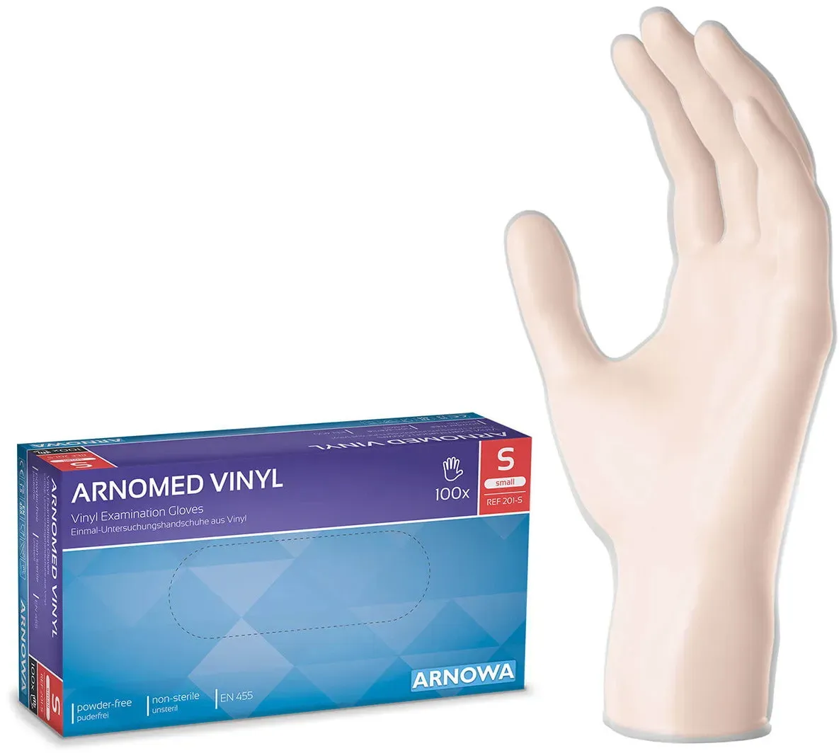 MyBrand ARNOMED Vinyl PF Einmalhandschuhe Größe S