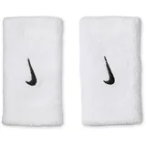 Nike Swoosh Doublewide Schweißbänder 2er Pack weiß TU