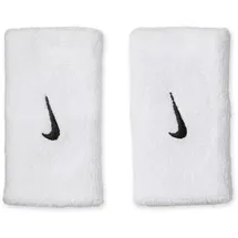 Nike Swoosh Doublewide Schweißbänder 2er Pack weiß TU