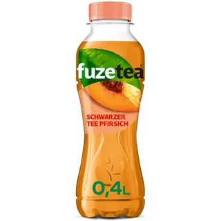 Fuze Tea Schwarzer Tee Pfirsich, 400 ml EINWEG