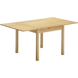 Hammel Furniture Esstisch HAMMEL FURNITURE "Basic Dinex, schnell innenliegende Einlegeplatten ausziehbar", braun (weißpigmentiert eiche), B:90cm H:76cm T:90cm, Tischplatte: Eiche weiß pigmentiertes Furnier und matt lackiert, Gestell: Massivholz, Tische, Furnier /