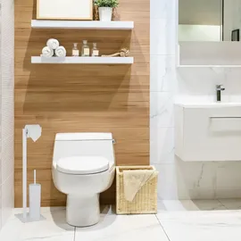 Relaxdays WC Garnitur, in Weiß