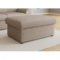 DOMO collection Hocker »Topper«, mit Wellenunterfederung, auf Kunststoffgleitern