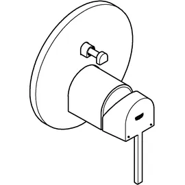 Grohe Plus Einhand-Wannenbatterie Supersteel