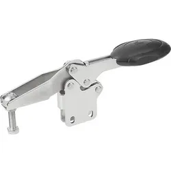 SCHNELLSPANNER HORIZONTAL MIT SICHERHEITSVERRIEG., FUß SENKRECHT F1=1350, VERSTELLB. ANDRUCKSPINDEL