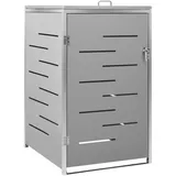 vidaXL Mülltonnenbox für 1 Tonne 69 x 77,5 x 115 cm grau