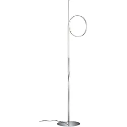 LED Steh Leuchte Gästezimmer Stand Lampe Chrom Strahler gebogen DIMMER TRIO Leuchten 476412506