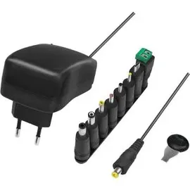 Logilink PA0198, 1 A, 3 - Universalnetzteil (34W) mit USB-Port und 8 verschiedenen Adaptern, Kurzschluss-, ?berspannungs-, ?berhitzungs- und ?berstromschutz