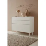 LeGer Home by Lena Gercke Sideboard »Essentials«, Breite: 112cm, MDF lackiert, Push-to-open-Funktion, weiß