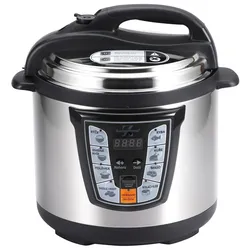 BERGNER - Elektrischer Schnellkochtopf 6 L, 1000 W Foodies mit 8 Programmen