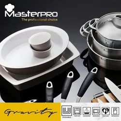 BERGNER - Ovale Platte 36 cm Steingut Masterpro Gravity