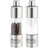 Rosenstein & Söhne Salz- & Pfeffermühle aus Edelstahl, 2er-Set