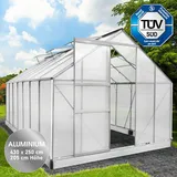 Brast Gewächshaus Alu Silber HKP 6 mm 10,75 m2
