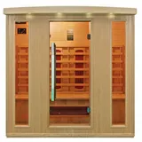 Luxus LED Infrarotsauna 175x120x190cn Infrarotkabine-Wärmekabine Sauna 4 Pers.