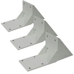 Mendler 3er-Set Dachsparrenadapter für Kassetten-Markise T124, Dachsparren Halterung Adapter ~ weiß