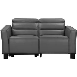 Home Affaire 2-Sitzer HOME AFFAIRE "Carpari, 162 cm, mit manueller od. elektrischer Relaxfunktion", grau, B:162cm H:97cm T:100cm, Sofas, (USB A/C), sowie Kopfteilverstellung