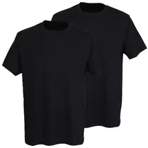 Götzburg Wäsche T-Shirt mit Rundhalsausschnitt im 2er-Pack, black XXL