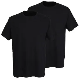 Götzburg Wäsche T-Shirt mit Rundhalsausschnitt im 2er-Pack, black XXL
