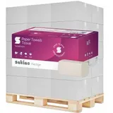 Satino Papierhandtücher prestige, 25 x 23 cm, V-Falz, PT3 276640 , 1 Palette = 32 Kartons à 20 Packungen