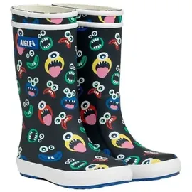 Aigle Lolly Pop Play2 Gummistiefel Mehrfarbig Monsters 25