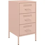 vidaXL Nachtschrank Rosa 36 x 39 x 68 cm Stahl