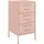 vidaXL Nachtschrank Rosa 36 x 39 x 68 cm Stahl