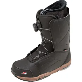 F2 Herren Snowboard Softboots - Eliminator Dual TGF Gr. 43,5 (MP 28,5) Schwarz schwarz 43/44