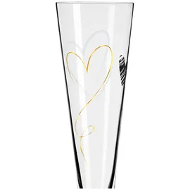 Ritzenhoff & Breker Ritzenhoff Champagnerglas Goldnacht 205 ml Kristall, Kristalloptik Gold