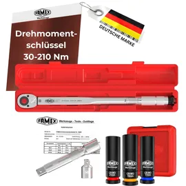 FAMEX Drehmomentschlüssel 10886-3N-KS 1/2" (12,5mm) - 30-210 Nm