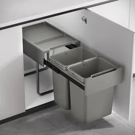 Svita Einbaumülleimer 40 l Grau