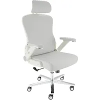 Clouvou PowerSeat Bürostuhl Ergonomisch – Creme-Weiß