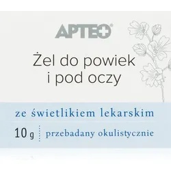 Apteo Eyelid and under eye gel Gel spendet spannender Haut Feuchtigkeit 10 g