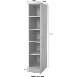 kochstation Regal 30 x 60 x 165 cm Braun