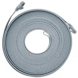 Vago-Tools CAT7 Patchkabel Netzwerkkabel grau 10m flach