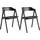 Hammel Furniture Holzstuhl Findahl by Hammel Mette Wasserhyazinthe schwarz 2er Set