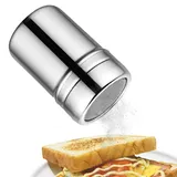 Puderzuckerstreuer Duster, Edelstahl Pulverstreuer Duster, Mehlstreuer, Pulverstreuer Mit Deckel | Mehlpulverstreuer Staubflasche, Robuster Pulverstreuer Für Zucker, Salz, Kak-ao