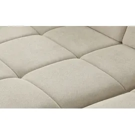 Möbel Kraft Eckcouch Flachgewebe 3-Sitzer Beige
