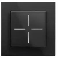 EQ-3 Homematic IP Smart Home Set Glastaster -schwarz, 1-fach-Glasrahmen,