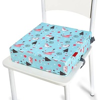 Chickwin Sitzerhöhung Stuhl Kind Baby Tragbar Sitzkissen Verstellbar Gurte Sicherheitsschnalle Sitzerhöhung Kinder für Esstisch, Tragbares Boostersitze (Einhorn,32X32X8CM)